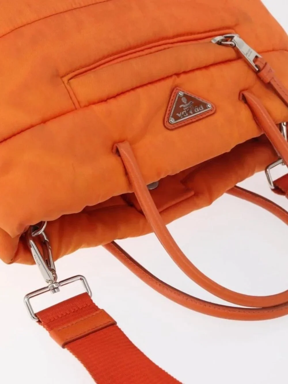 Prada brand	prada color	orange